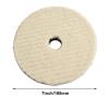 EasyByMall Wool Polishing Pads, 12.7 - 17.8 cm view 3