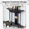 Bamboo Altar Table with Drawer, Meditation Table, Personal Altar, Buddhist Prayer Stand, Raised Design, for Living Room and Bedroom (120 x 25 x 100 cm) view 3