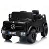 TCARAIWEN Licensed Mercedes-Benz Unimog Ride-On Car for Kids, 12V Electric Vehicle Ages 3-6, Remote Control, 3-Point Seat Belt, Bluetooth, 5 km/h, Black view 1