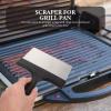 DOITOOL 2-Piece Stainless Steel Grill Cleaner with ABS Handle, Handy Grill Scraper for Grill Grates and Griddles, for Camping and Cooking view 4