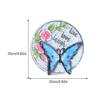 Decorative Blue Cement Stepping Stone for Garden, Yard, and Lawn view 2