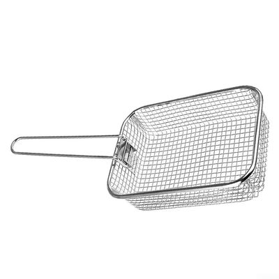 Stainless Steel Frying Basket with Foldable Handle