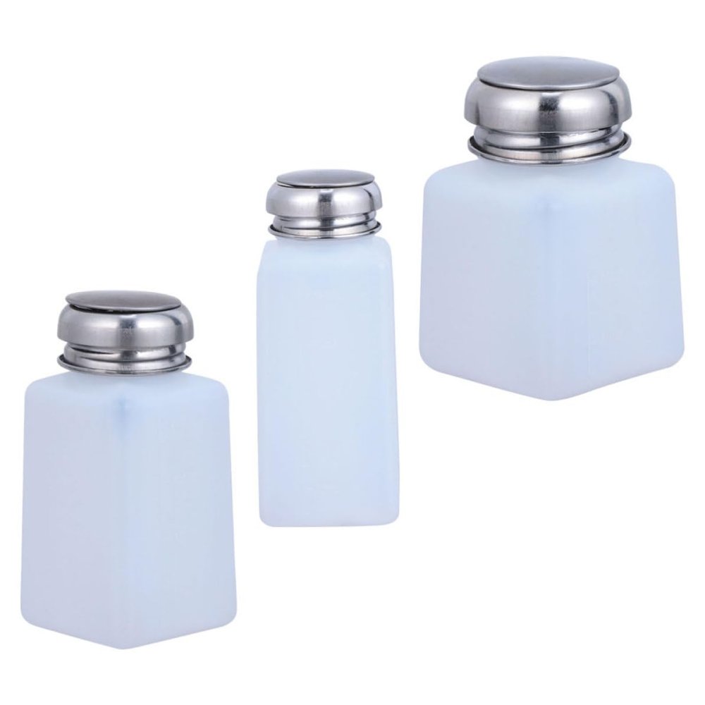 Antistatic Plastic Pressure Bottles, White, 3-Pack