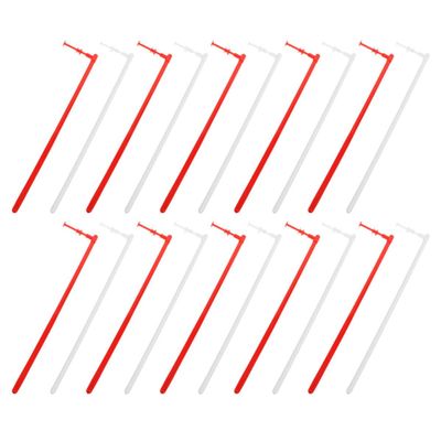 HOUDERCO 20-Piece PVC Windmill Replacement Rods, White and Red