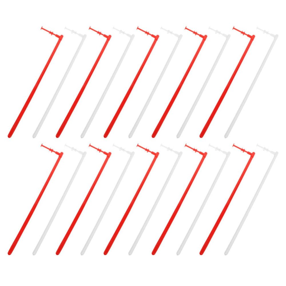 HOUDERCO 20-Piece PVC Windmill Replacement Rods, White and Red
