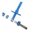 Digital Measuring Tool, Cabinet Hardware Drilling Jig, ABS Imperial Blue view 1