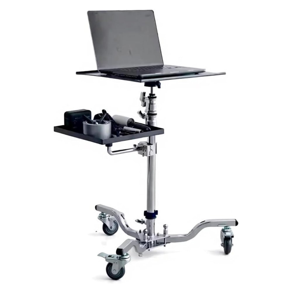 Height-Adjustable Wheeled Tripod Stand for Projectors