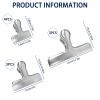 10 Stainless Steel Chip Bag Clips, CNYMANY, 3 Sizes view 2