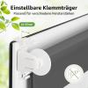 Vkele Double Roller Blind, No Drilling Required, Anthracite, 40 × 190 cm (W × H) view 3