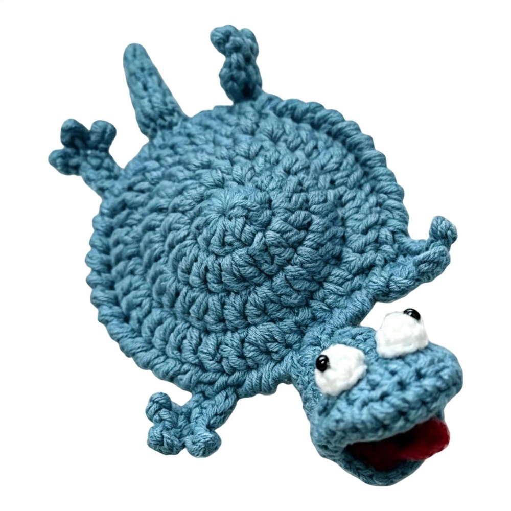Crochet Lizard Coaster
