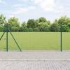 Generic Fence with Posts, Green, 1 x 25 m, Steel and PVC view 1