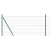 Generic Fence with Posts, Green, 1 x 25 m, Steel and PVC view 2