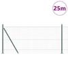 Generic Fence with Posts, Green, 1 x 25 m, Steel and PVC view 3