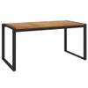 Generic Garden Table with U-Shaped Legs, 160 x 80 x 75 cm, Solid Acacia Wood view 2