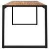 Generic Garden Table with U-Shaped Legs, 160 x 80 x 75 cm, Solid Acacia Wood view 4
