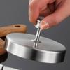 Uonlytech Stainless Steel Hamburger Patty Press with Ergonomic Round Design view 4