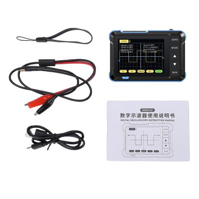 Annadue DSO152 Handheld Digital Oscilloscope, Auto Set, 2.5 MS/s, 200 kHz, 2.8-Inch LCD, Standard Blue
