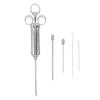 Uonlytech 1-Set Stainless Steel Meat Injector with Needles view 1
