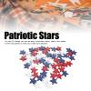Tomotato Independence Day Wooden Star Blocks, Blue White Red, DIY July 4th Decor, 30 mm view 2