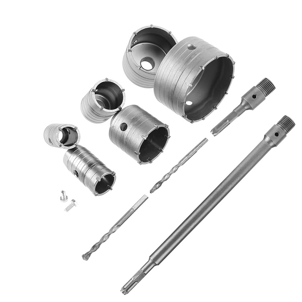 TOPINCN TCT Core Drill Bit Set for Masonry, 10-Piece
