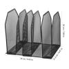 Metal Desk Organizer with 5 Compartments for Letters and Magazines view 2
