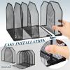 Metal Desk Organizer with 5 Compartments for Letters and Magazines view 3