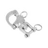 304 Stainless Steel Snap Shackle with Carabiner Hook for Boats and Sailing, 6.8 x 3 cm view 4