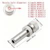 Brass Misting Nozzles, 0.1–0.8 mm, Replacement Heads (50 Pieces, 0.2 mm) view 2
