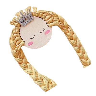 COOLHIYA Hair Clip Holder, Lightweight Fabric Hanging Organizer, Khaki