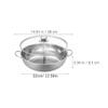 UKCOCO Stainless Steel Divided Hot Pot with Lid view 2