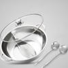 UKCOCO Stainless Steel Divided Hot Pot with Lid view 4