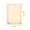 SAFIGLE 20 Blank Certificate Sheets with Gold and Silver Embossed Frame view 2