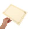 SAFIGLE 20 Blank Certificate Sheets with Gold and Silver Embossed Frame view 4