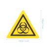 HAKIDZEL 5-Pack Biohazard Warning Stickers for Laboratories, Self-Adhesive PC, Lightweight and Easy to Use view 2