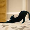 Wooden Cat Door Stopper - Non-Slip Decorative Holder view 4
