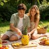 Pineapple Corer Tool, Stainless Steel V-Shape Ergonomic & Multifunctional view 2