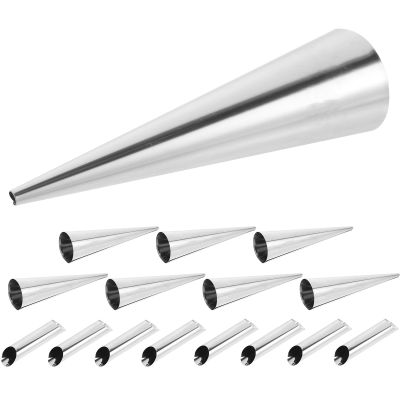 Beavorty 16-Piece Stainless Steel Croissant Molds