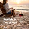 Outdoor Wine Glass Holder - Metal Cocktail Stake view 2