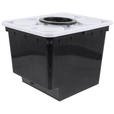 Hydroponic Planter for Vegetables and Green Plants, Plastic, Black