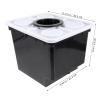 Hydroponic Planter for Vegetables and Green Plants, Plastic, Black view 2
