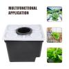 Hydroponic Planter for Vegetables and Green Plants, Plastic, Black view 3