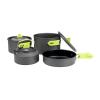 Tangxi Portable Camping Cookware Set with Nonstick Coating, Foldable Cool-Touch Handles (CW-C96) view 2