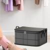 Clothing Storage Bag, 60 x 40 x 30 cm, with Zipper, Waterproof Fabric Organizer, Foldable view 3