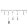 Wall-Mounted Sliding Hook System - Compact Kitchen Organizer Set view 1