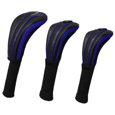 Golf Mallet Putter Headcovers - 3-Piece Club Protection Set