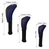 Golf Mallet Putter Headcovers - 3-Piece Club Protection Set view 2