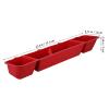 FESTFENDS 4-Piece Long Trough Feeder Set for Chickens, Ducks, Geese and Livestock view 2