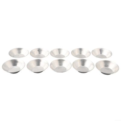 Reusable Aluminum Alloy Egg Cake Molds, 10 Pack