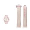 TYEMLM 20 mm Silicone Watch Band for Omega x Swatch MoonSwatch, Beige-Pink view 1