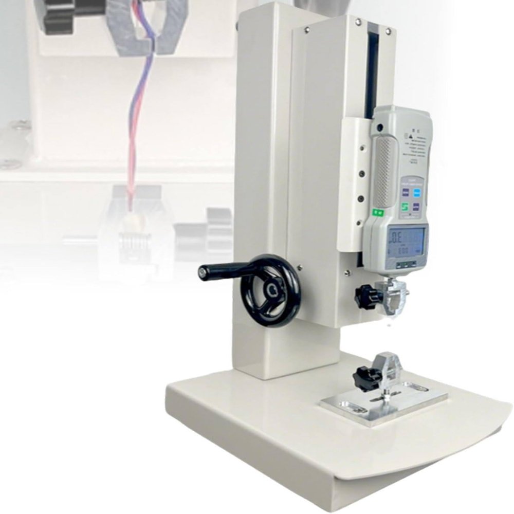Digital Tension and Compression Tester, Desktop Hand-Crank 200 N Tester for Fishing Line, Furniture, and Wire Rope